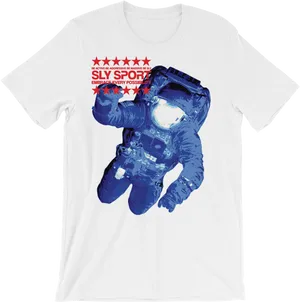 Astronaut Graphic Tshirt Design PNG Image