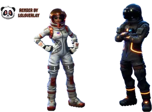 Astronauts_ Rendered_by_ Loloverlay PNG Image