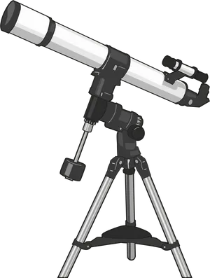 Astronomical Telescope Illustration PNG Image