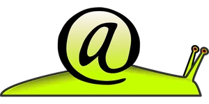 At Symbol Snail Graphic PNG Image