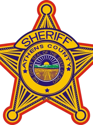 Athens County Sheriff Badge PNG Image