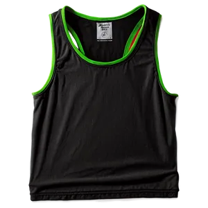 Athletic Black Tank Top Png 06282024 PNG Image