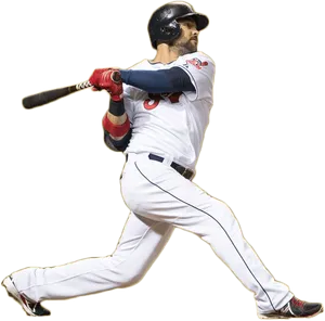 Atlanta Braves Baseball Player Swing PNG Image