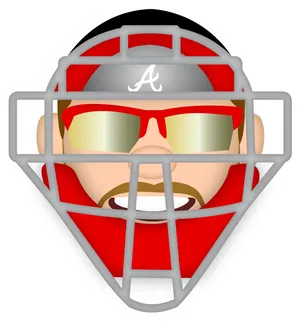 Atlanta Braves Catcher Emoji PNG Image