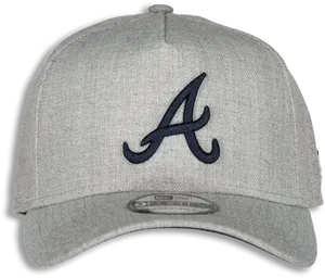 Atlanta Braves Gray Cap PNG Image