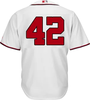 Atlanta Braves Number42 Jersey PNG Image