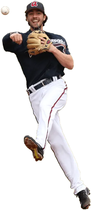 Atlanta Braves Player Action Shot PNG Image