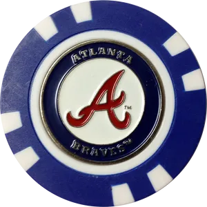 Atlanta Braves Poker Chip PNG Image