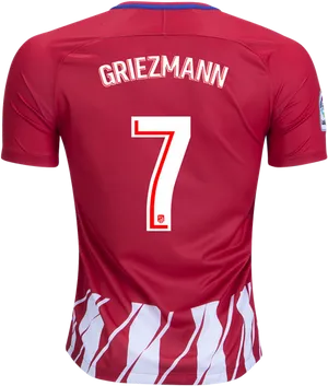 Atletico Madrid Griezmann7 Jersey PNG Image