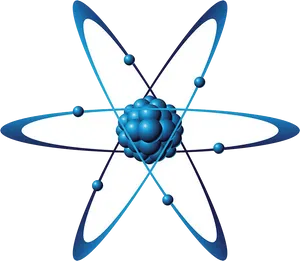 Atomic Structure Illustration PNG Image