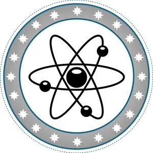 Atomic Symbol Graphic PNG Image