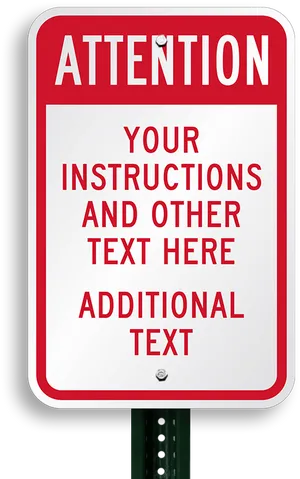 Attention Sign Blank Template PNG Image