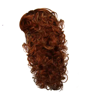 Auburn Curls Texture PNG Image