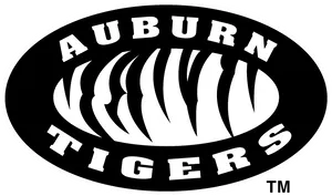 Auburn Tigers Logo Blackand White PNG Image