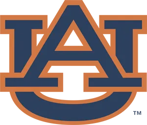 Auburn University Interlocking A U Logo PNG Image