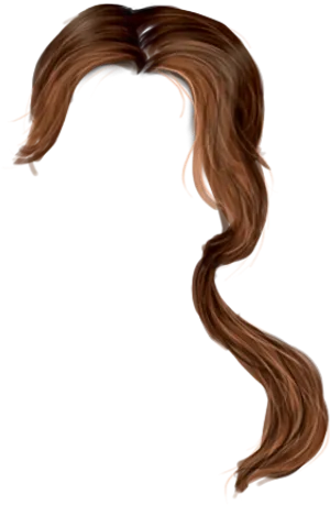 Auburn Wavy Hair Graphic PNG Image