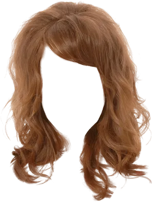 Auburn Wig Transparent Background PNG Image