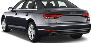 Audi A4 Sedan Rear View PNG Image