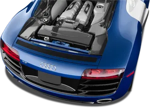 Audi R8 V10 Engine Exposure PNG Image