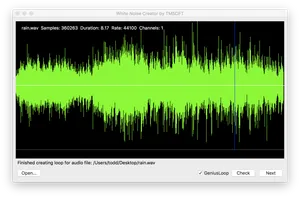 Audio Waveform Display Rain Sound File PNG Image