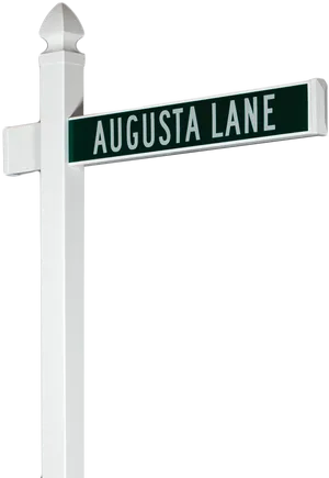 Augusta Lane Street Sign PNG Image