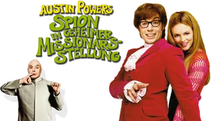 Austin Powers Movie Promo PNG Image