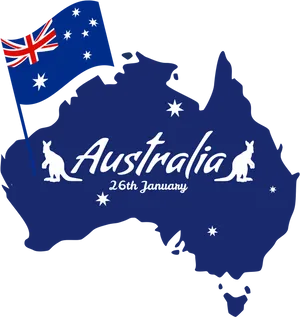 Australia Day Celebration Graphic PNG Image