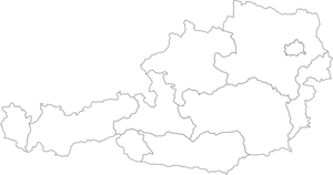 Austria Outline Map PNG Image