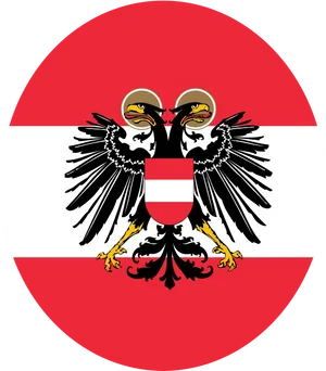 Austrian Coatof Armson Flag PNG Image