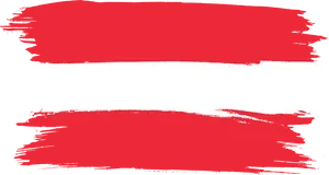 Austrian Flag Brushstroke PNG Image