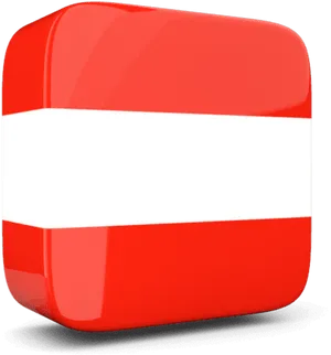 Austrian Flag3 D Rendering PNG Image