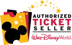 Authorized Disney World Ticket Seller Logo PNG Image