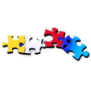 Autism Puzzle Piece Banner Png Fla PNG Image