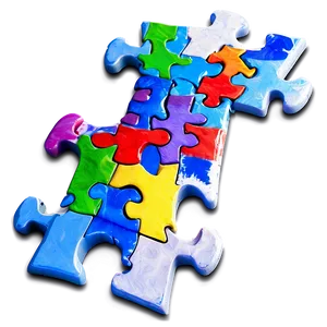 Autism Puzzle Piece Frame Png Exj83 PNG Image