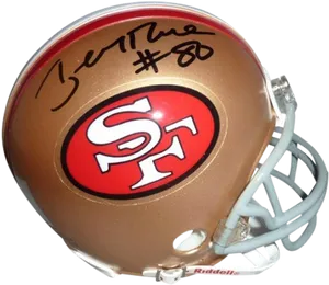 Autographed San Francisco49ers Helmet PNG Image