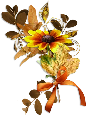 Autumn_ Floral_ Arrangement.png PNG Image