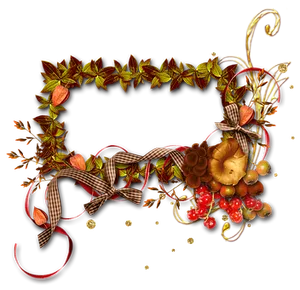 Autumn Harvest Frame PNG