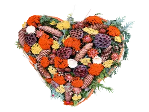 Autumn Heart Floral Arrangement