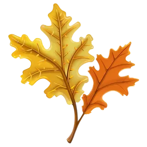 Autumn Oak Leaf Clipart Png Eqv5 PNG Image