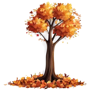 Autumn Tree Illustration Png Ulm PNG Image