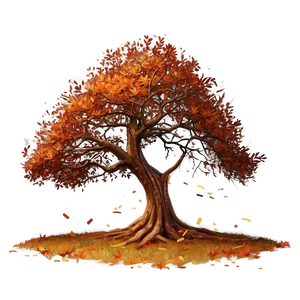 Autumn Tree Sunset Png Oeb24 PNG Image