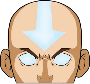 Avatar Aang Headshot PNG Image