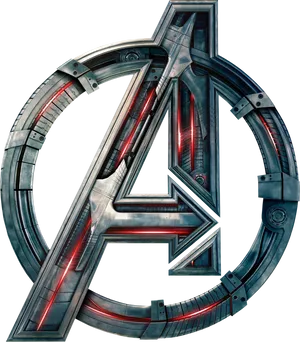 Avengers Metallic Logo PNG Image