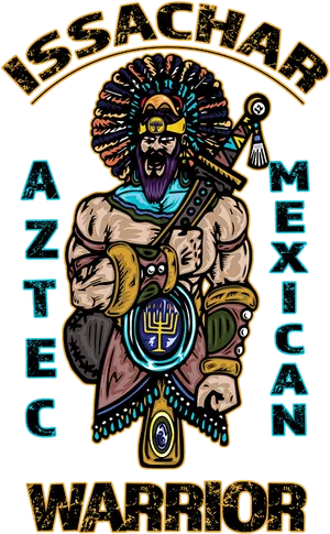 Aztec Warrior Illustration PNG Image