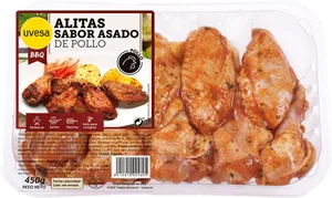 B B Q Flavored Chicken Wings Packaging PNG Image