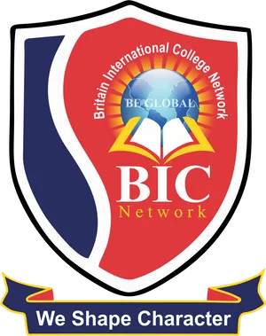 B I C Network College Emblem PNG Image