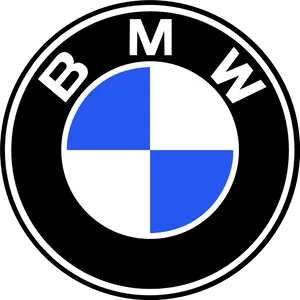 B M W Logo Blackand White PNG Image