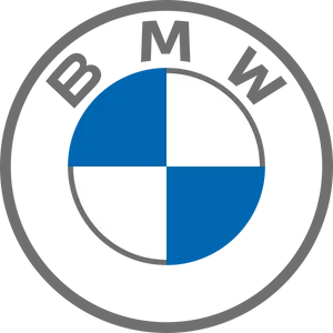 B M W Logo Blackand White PNG Image