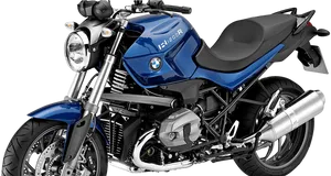 B M W R1200 R Blue Motorcycle H D PNG Image