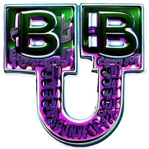 B Typography Art Png 05242024 PNG Image